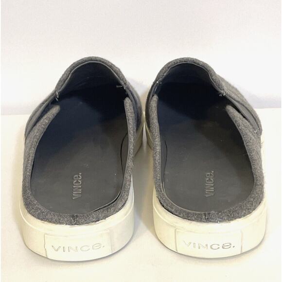 Vince Blaire Women‎ Sneaker Platform Mule Slip On Slide Shoe Gray Wool Size 7.5 - Picture 5 of 9